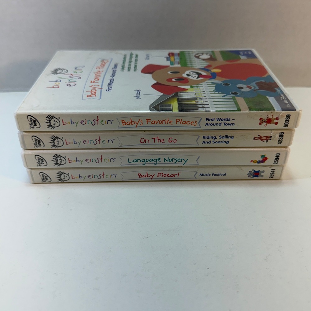 Baby Einstein DVD Lot Toddler Baby Mozart Language Nursery 4 Pack‎